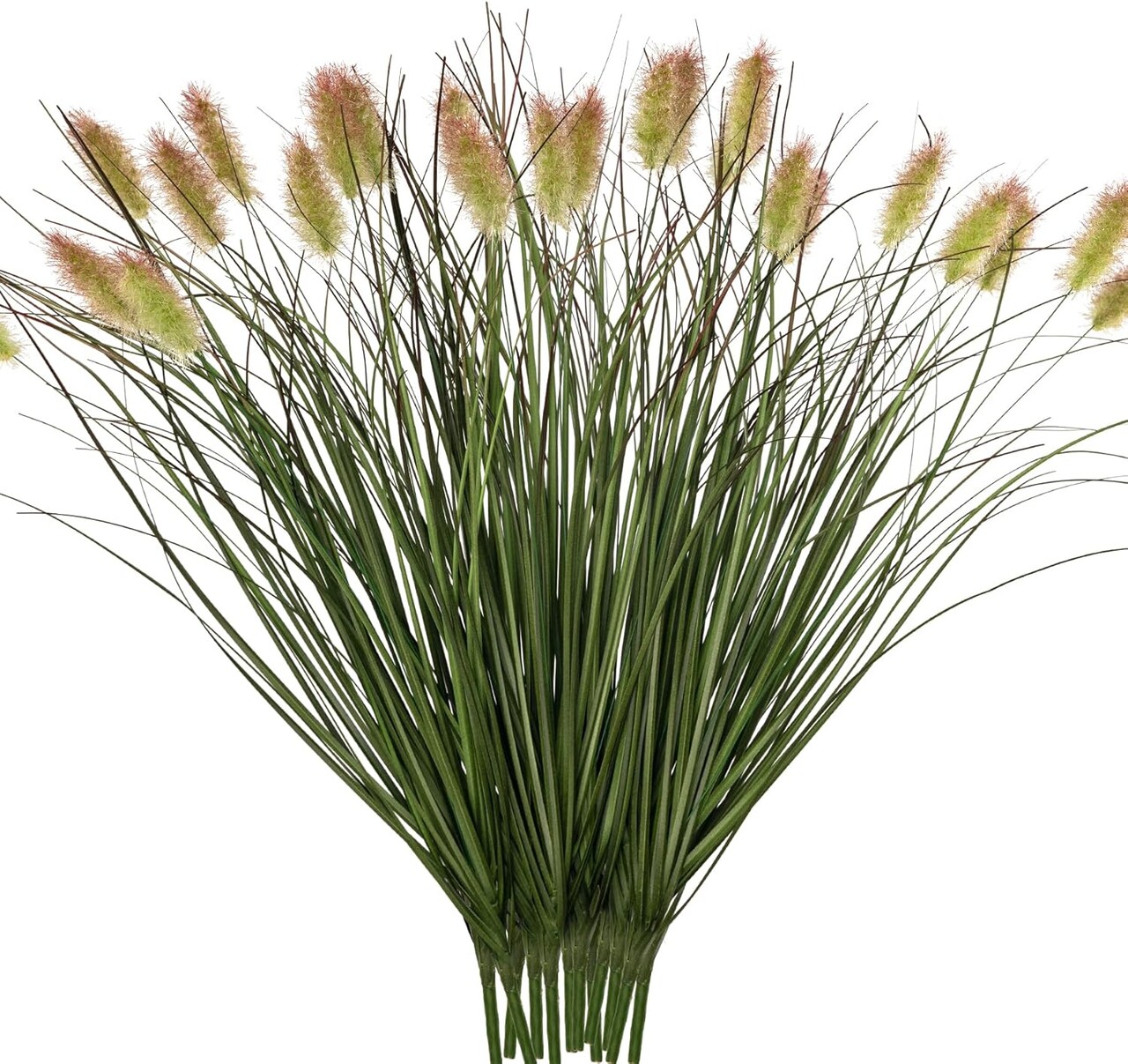 Wheatgrass Cattails Fake Grass Decorations (Green12) 16.9"D x 11"W x 16.9"H